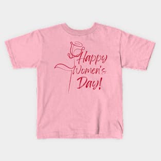 Happy Women's Day March 8 Kids T-Shirt